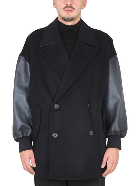 ALEXANDER McQUEEN Soft-Shouldered Caban with Notched Lapels