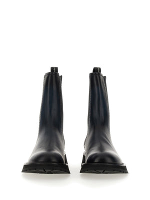 ALEXANDER McQUEEN Men's Leather Boot with 4.5 cm Heel