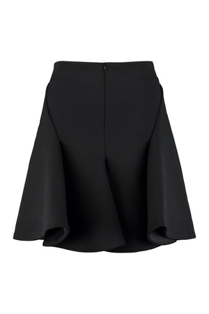 BOTTEGA VENETA Wool Mini Skirt with Godet Construction