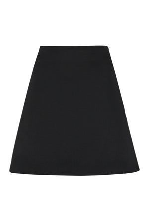 BOTTEGA VENETA Wool Mini Skirt with Godet Construction