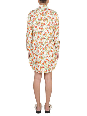 MARNI Floral Pattern Mini Shirt Dress for Women