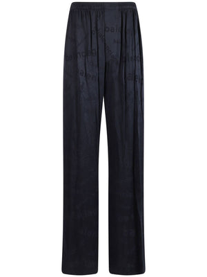 BALENCIAGA Elegant Printed Straight Trousers for Women