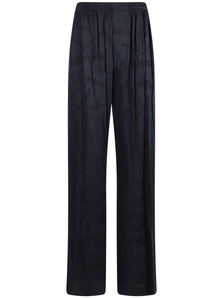 BALENCIAGA Elegant Printed Straight Trousers for Women