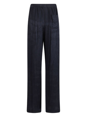 BALENCIAGA Elegant Printed Straight Trousers for Women