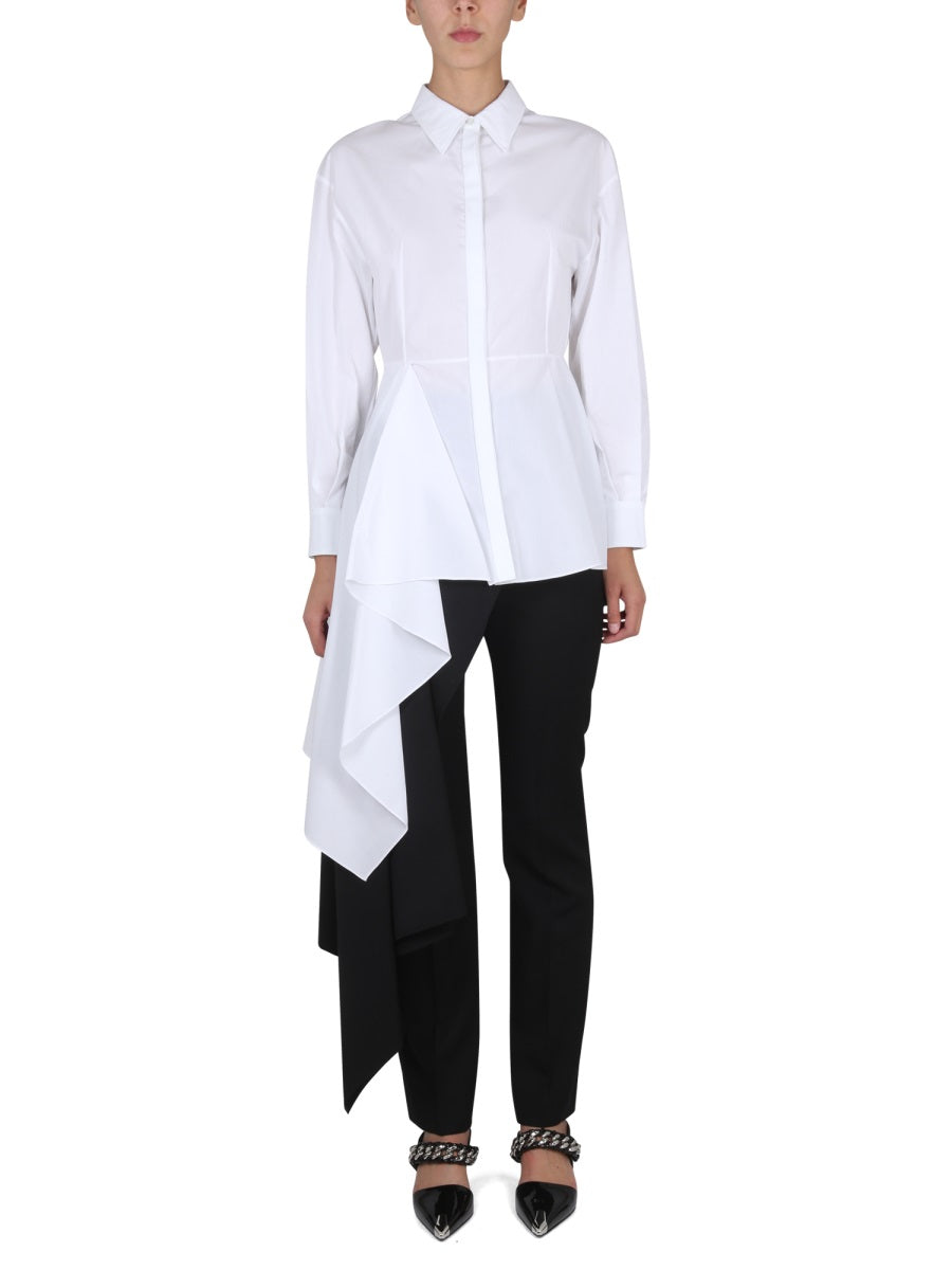 ALEXANDER McQUEEN Asymmetric Button-Down Shirt for Women - FW22 Collection