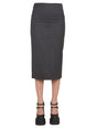 VERSACE Tailored Pencil Skirt with Zipper Closure