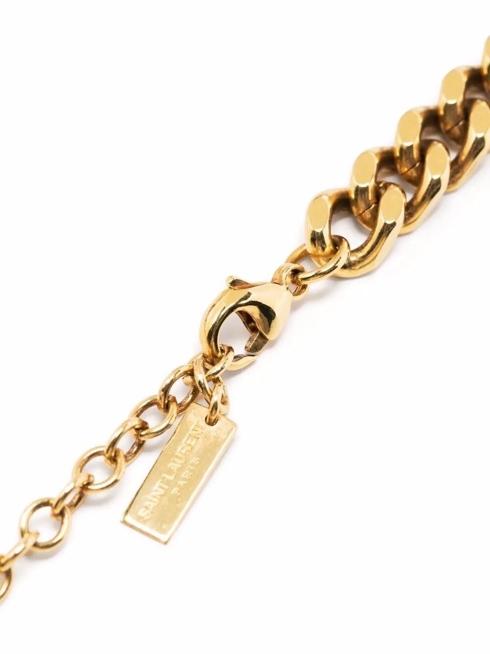 SAINT LAURENT Medium Curb Chain Metal Necklace