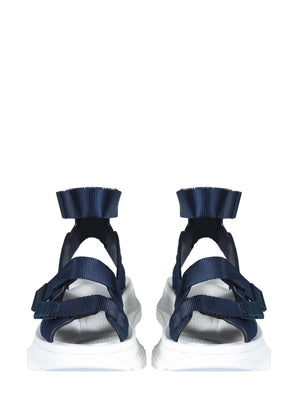 ALEXANDER MCQUEEN Tread Sandals with Striped Rubber Sole - 5 cm