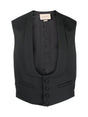 GUCCI Men's Wool Sleeveless Formal Vest