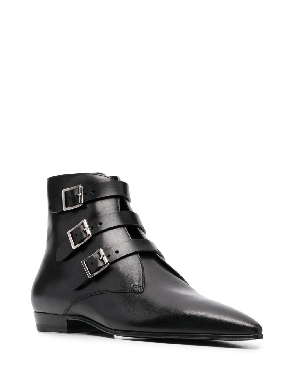 SAINT LAURENT Black Gothic Manito Boots for Men