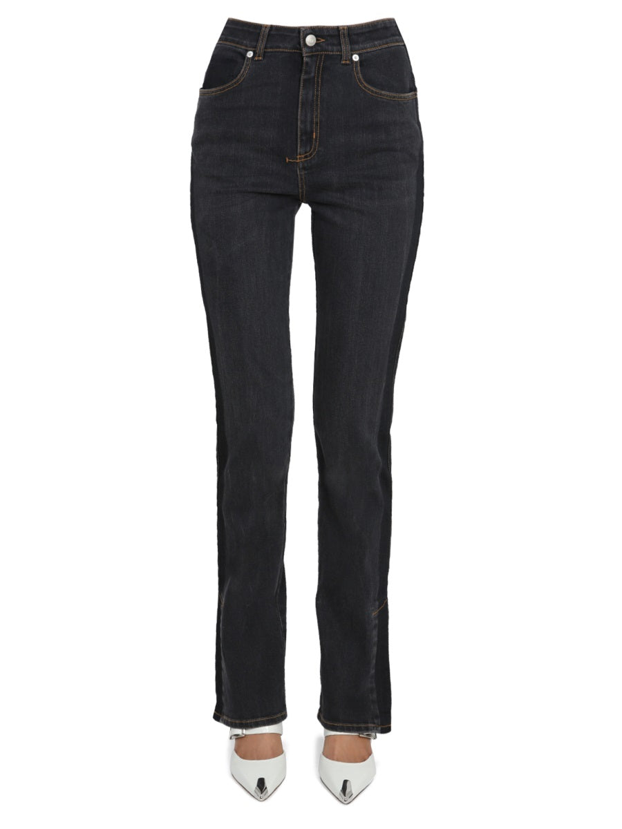 ALEXANDER MCQUEEN Wide Leg Jeans for Women - Fall 2024