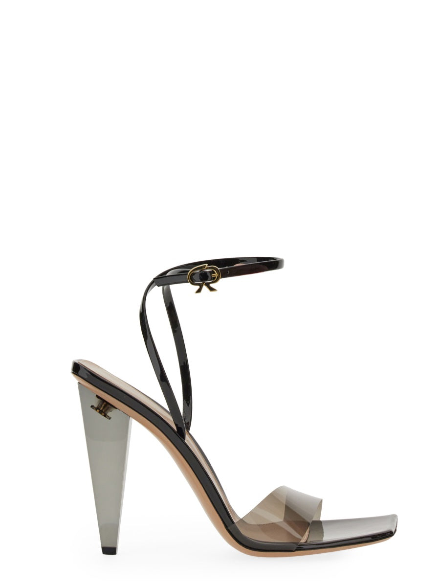 GIANVITO ROSSI Elegant High Cone Heel Sandal - 5.5 cm