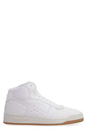 SAINT LAURENT High-Top Leather Sneakers for Women