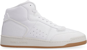 SAINT LAURENT High-Top Leather Sneakers for Women