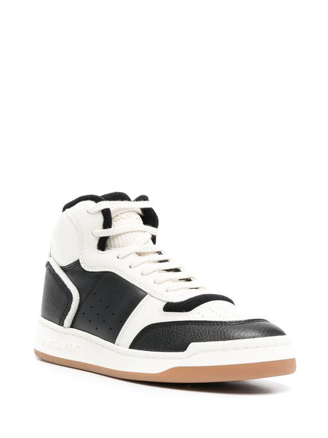 SAINT LAURENT Leather High-Top Sneakers for Women