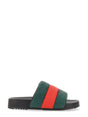 GUCCI Slider Sandal with Web Ribbon and 3 cm Sole for Men