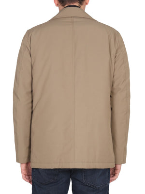 FAY Men's Double Front Peacoat Jacket