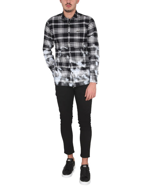 PHILIPP PLEIN Men's Tartan Patterned Shirt