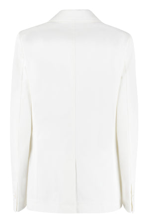 BOTTEGA VENETA Single-Breasted Cotton Blazer for Women