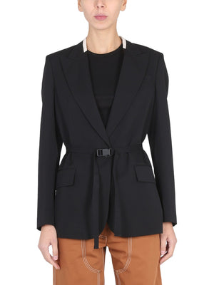 STELLA McCARTNEY Women’s Belted Blazer with Peaked Lapels