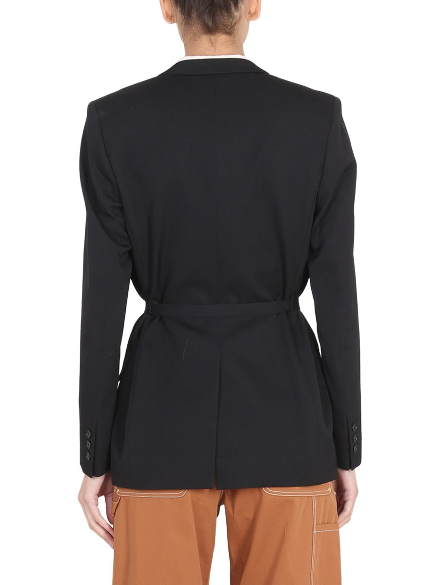 STELLA McCARTNEY Women’s Belted Blazer with Peaked Lapels