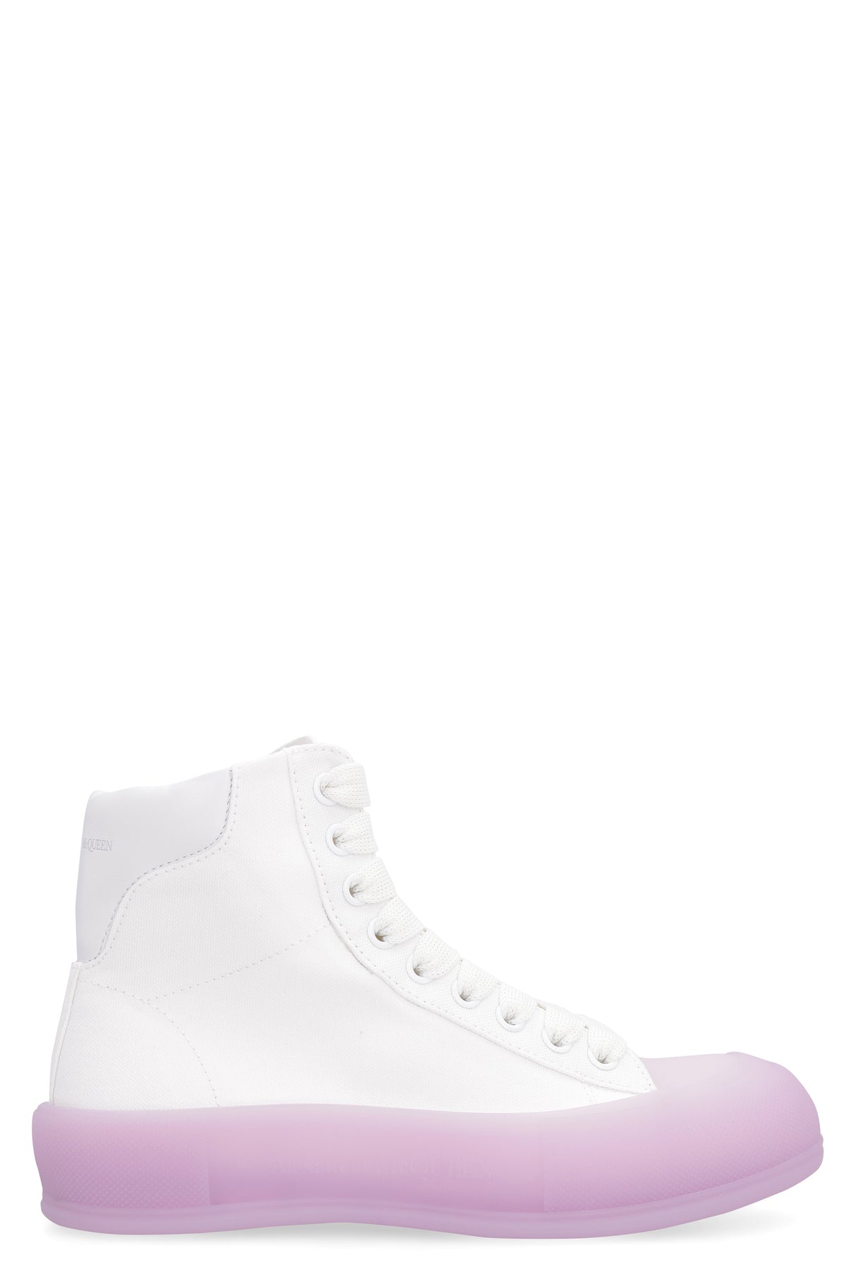 ALEXANDER MCQUEEN Chunky Round Toe Canvas Sneakers for Women