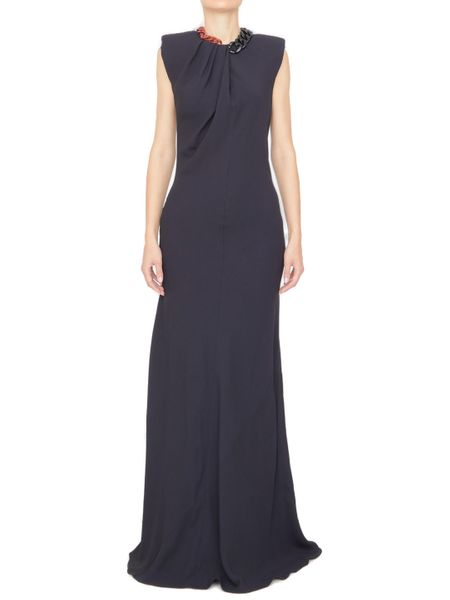 STELLA MCCARTNEY Chain Detail Long Dress - Size 40