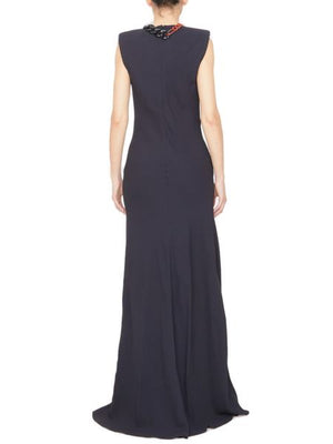 STELLA MCCARTNEY Chain Detail Long Dress - Size 40