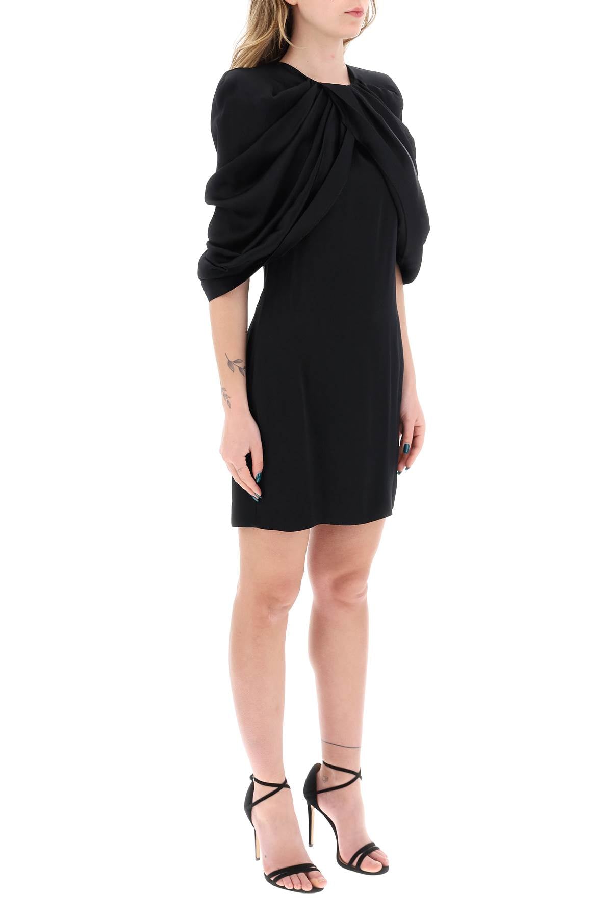 STELLA MCCARTNEY Elegant Mini Dress with Petal Sleeves