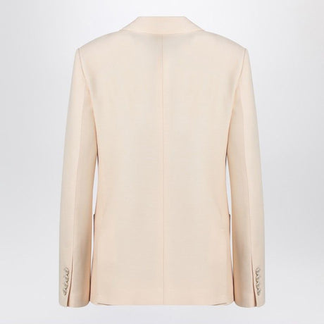 VALENTINO Luxury Wool and Silk Tailored Single-Breasted Jacket