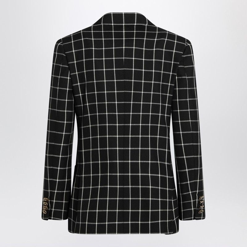 VALENTINO Single-Breasted Chequered Jacket for Women