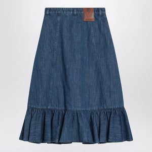 VALENTINO Chic Denim Midi Skirt for Women