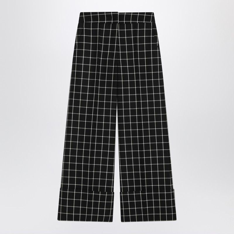 VALENTINO High-Waisted Check Trousers for Women