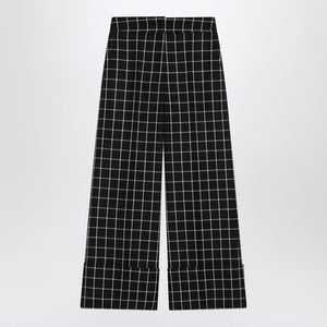 VALENTINO High-Waisted Check Trousers for Women