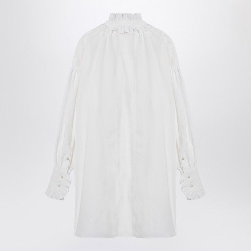 VALENTINO Stylish Mini Chemisier Dress with Ruffles