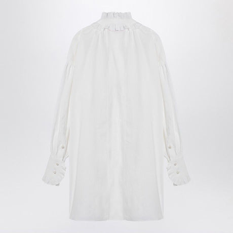 VALENTINO Stylish Mini Chemisier Dress with Ruffles