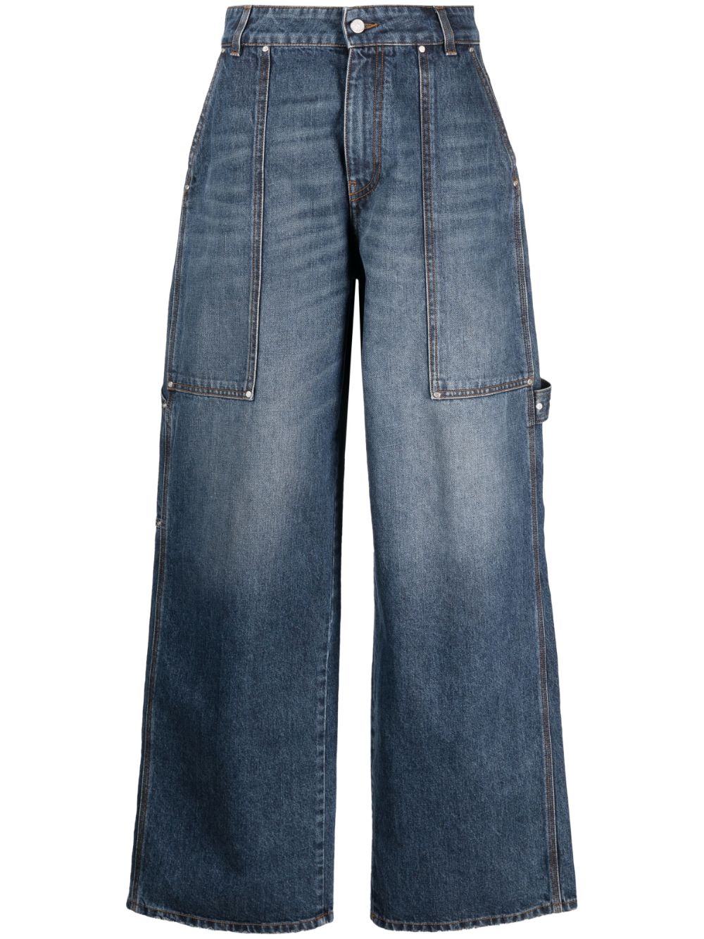 STELLA MCCARTNEY Women's Workwear Jeans with Button and Zipper Closure