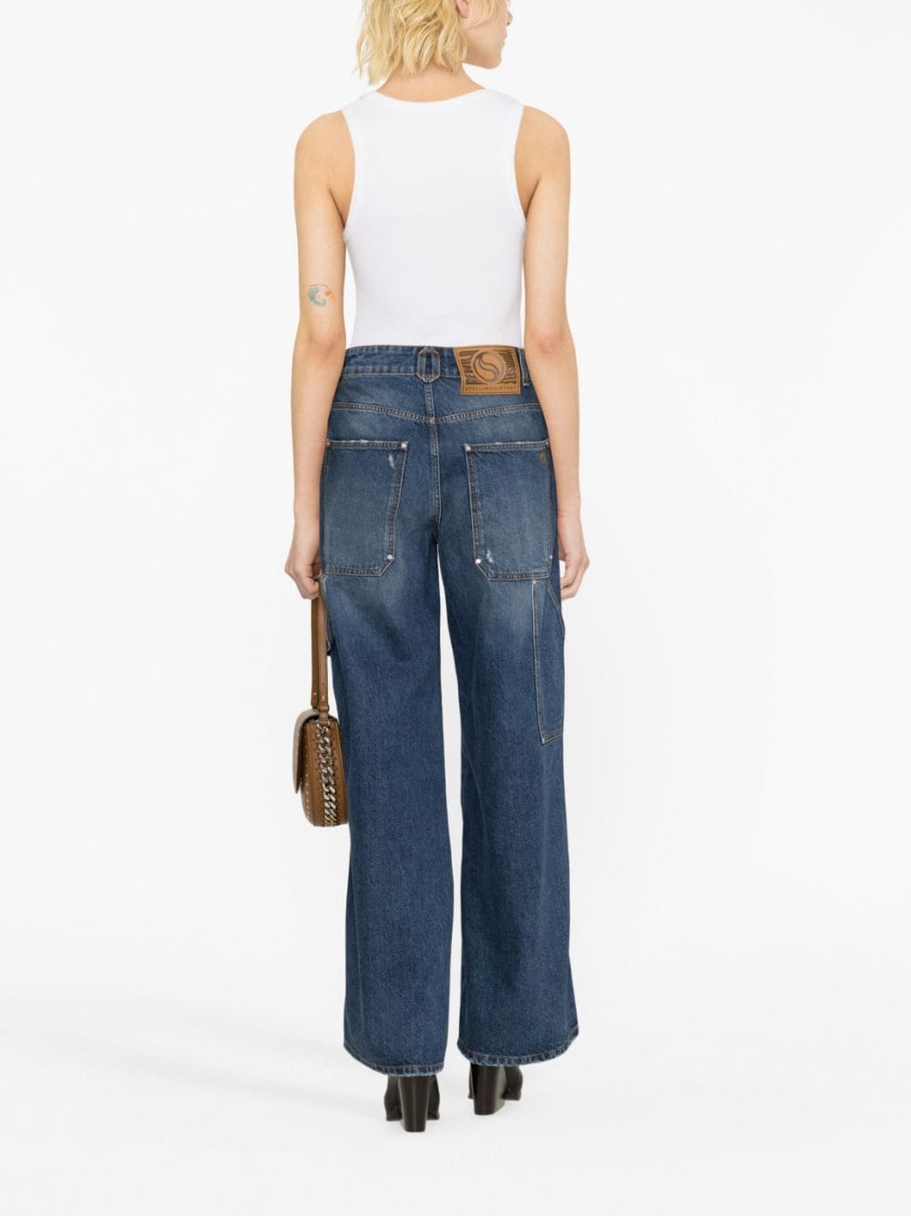 STELLA MCCARTNEY Women's Workwear Jeans with Button and Zipper Closure