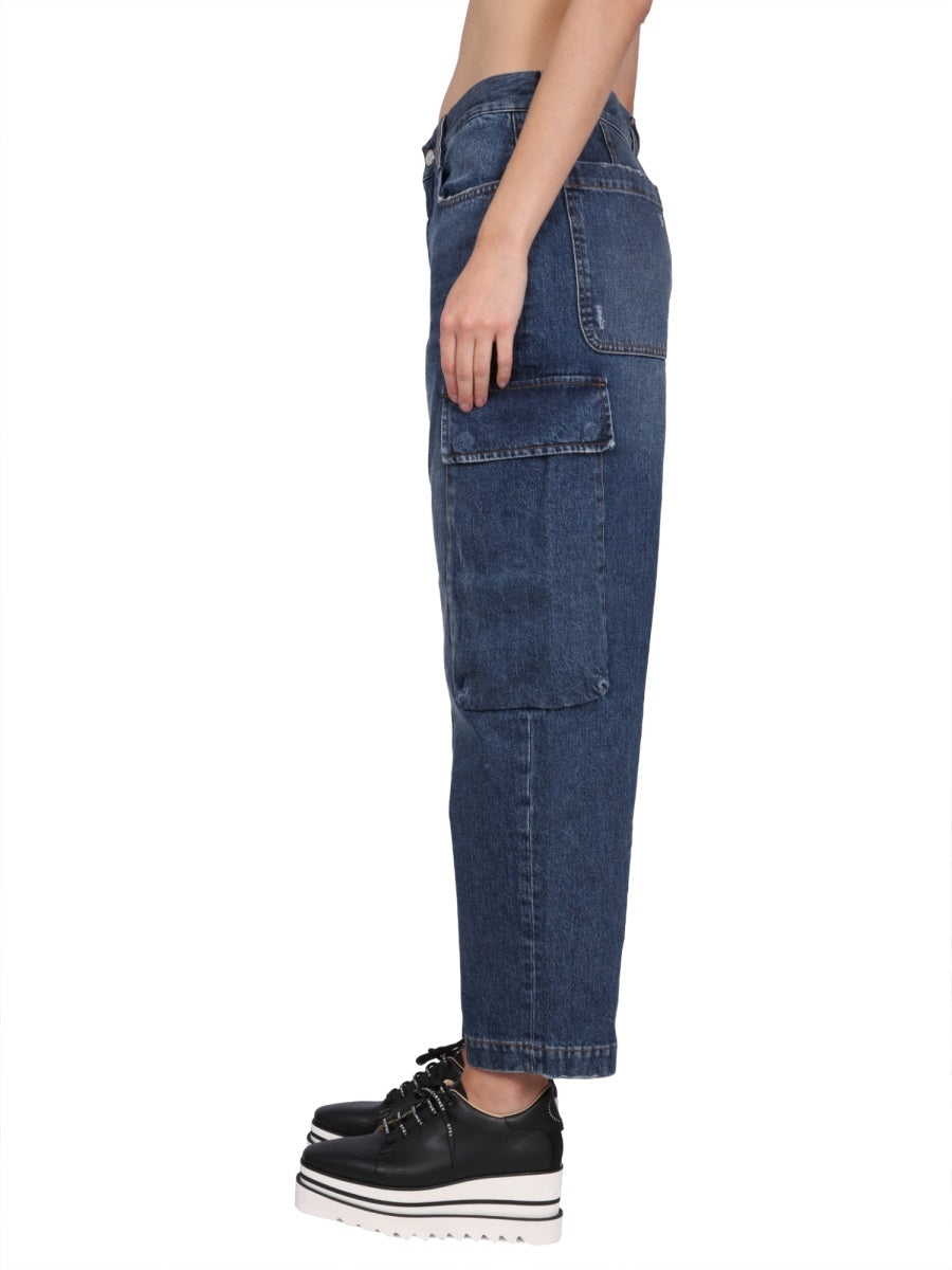 STELLA MCCARTNEY Cargo Jeans with Button Closure for Women