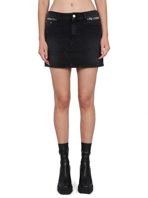 STELLA MCCARTNEY Chic Mini Skirt with Button Closure