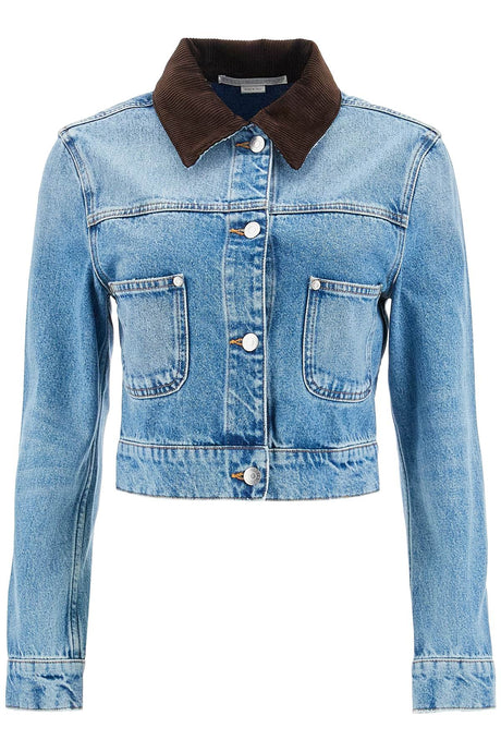 STELLA MCCARTNEY Mini Cropped Denim Jacket for Women