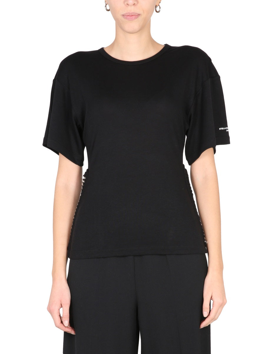 STELLA MCCARTNEY Chain Detail Crewneck T-Shirt for Women