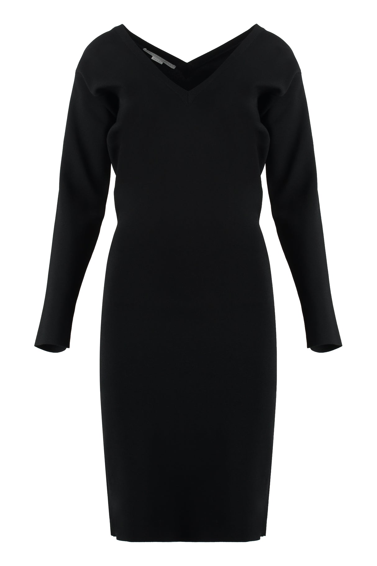 STELLA MCCARTNEY Ribbed Neckline Viscose Dress