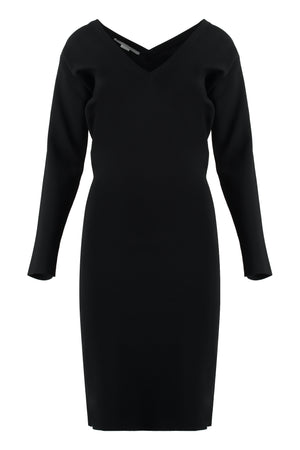 STELLA MCCARTNEY Ribbed Neckline Viscose Dress