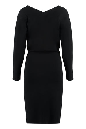 STELLA MCCARTNEY Ribbed Neckline Viscose Dress