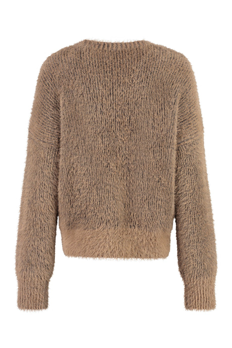 STELLA MCCARTNEY Fluffy Long Sleeve Crew-Neck Sweater