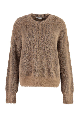 STELLA MCCARTNEY Fluffy Long Sleeve Crew-Neck Sweater