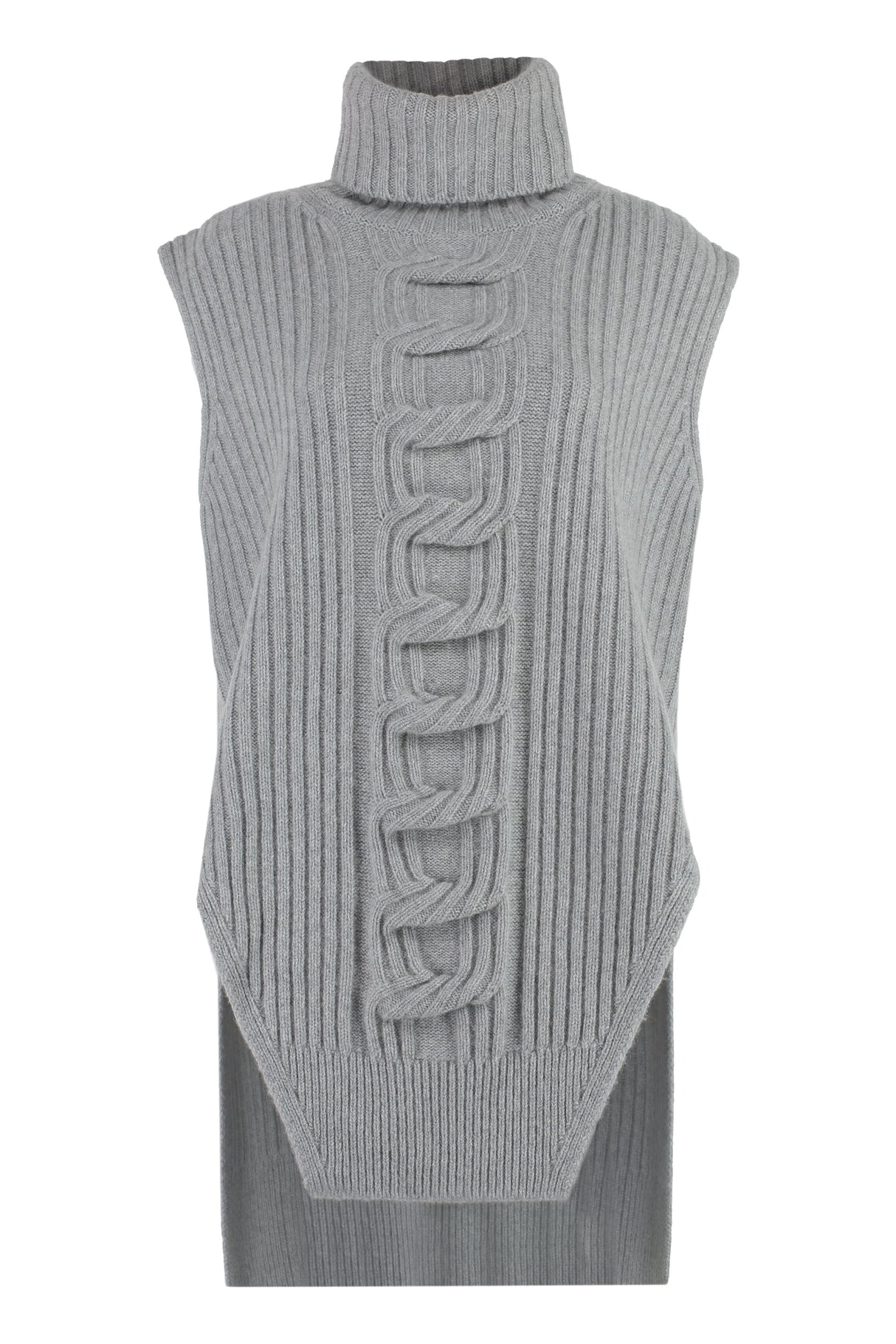 STELLA MCCARTNEY Knit Vest with Cable-Knit Design