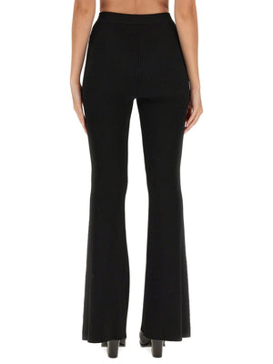 STELLA MCCARTNEY Wide Leg Ribbed Pants - Size S