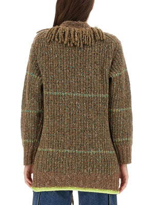 STELLA MCCARTNEY Wool Blend V-Neck Cardigan for Women